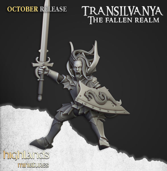 Spectres of Transilvanya - Vampire Lord on Zombie Dragon  Highlands Miniatures