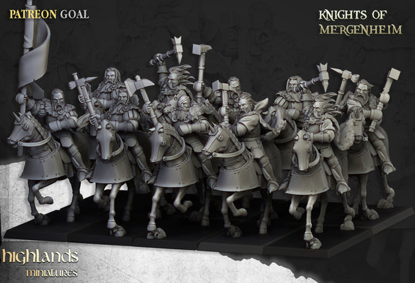 Sons of Ymir - Dwarven Mergenheim Knights Unit by Highlands Miniatures