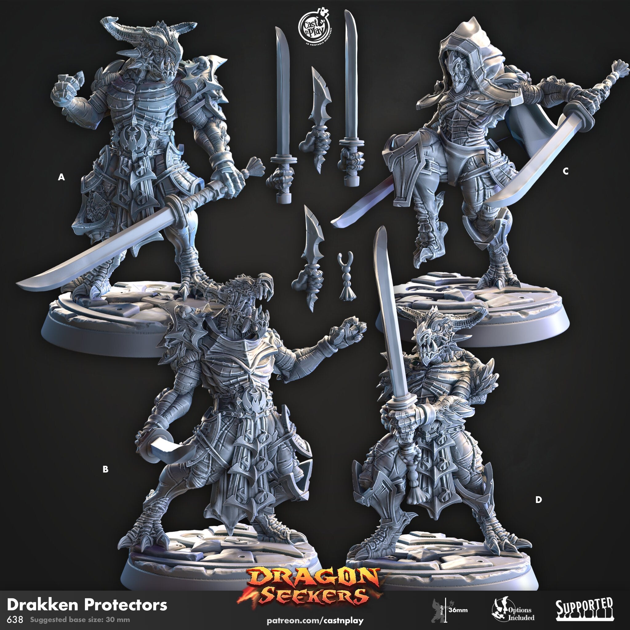 Drakken Protectors by Cast N Play (Dragon Seekers)