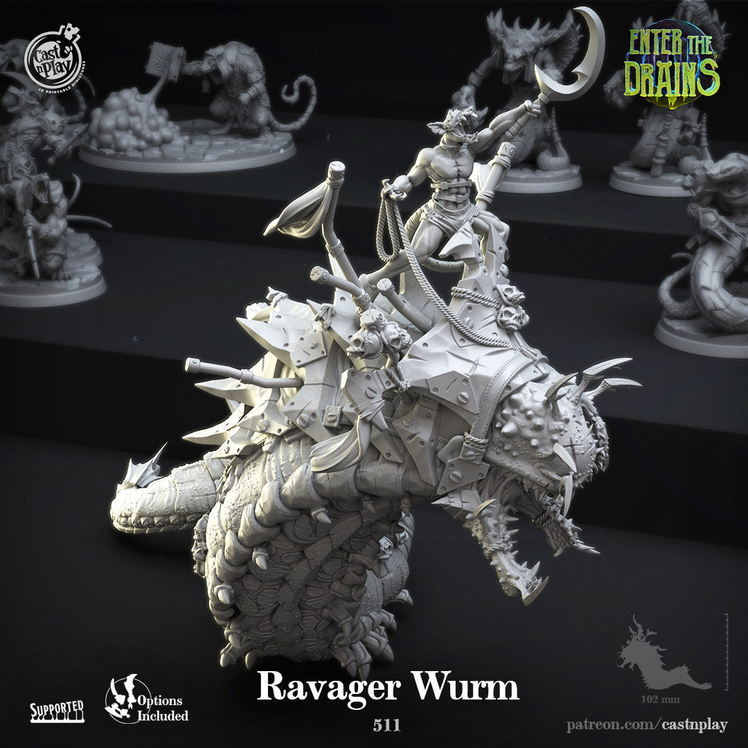 Ravager Wurm by Cast N Play (Enter the Drains)