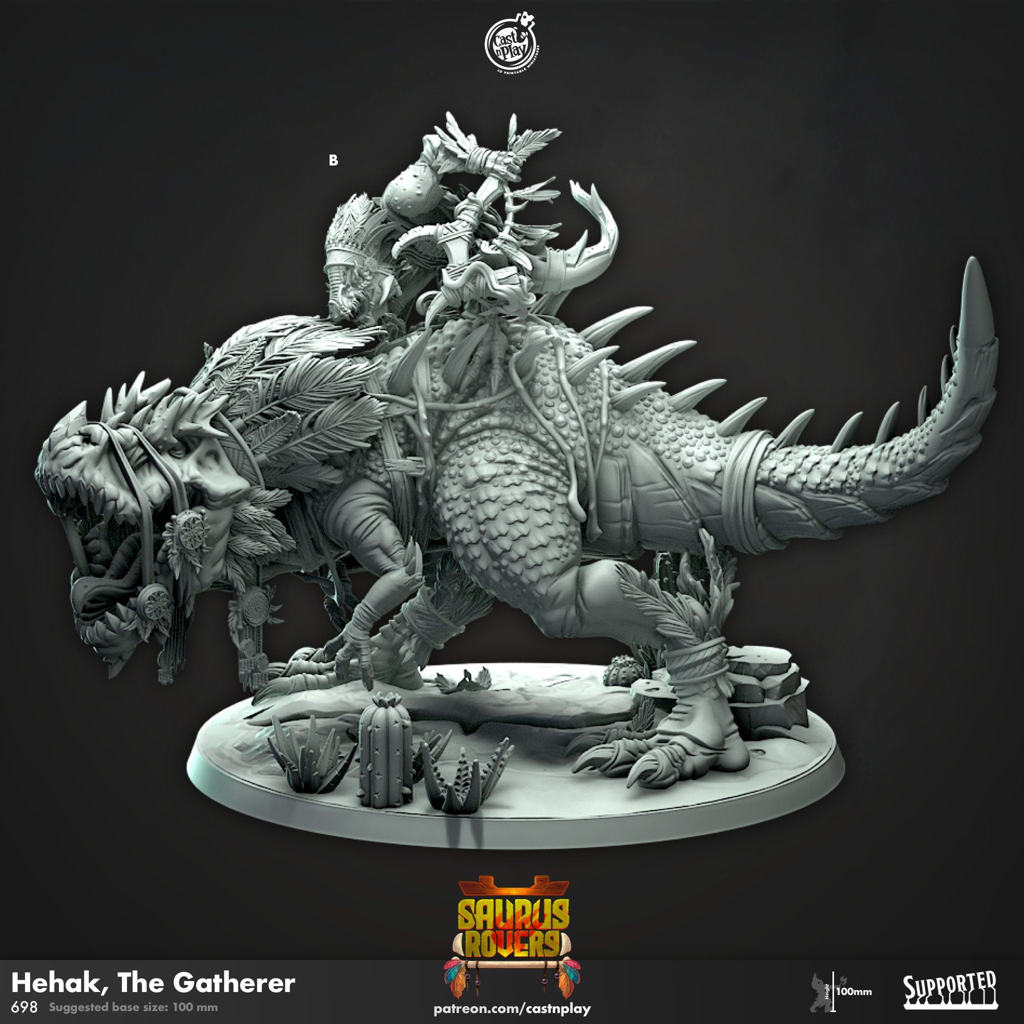 Hehak the Gatherer by Cast N Play (Saurus Rovers)