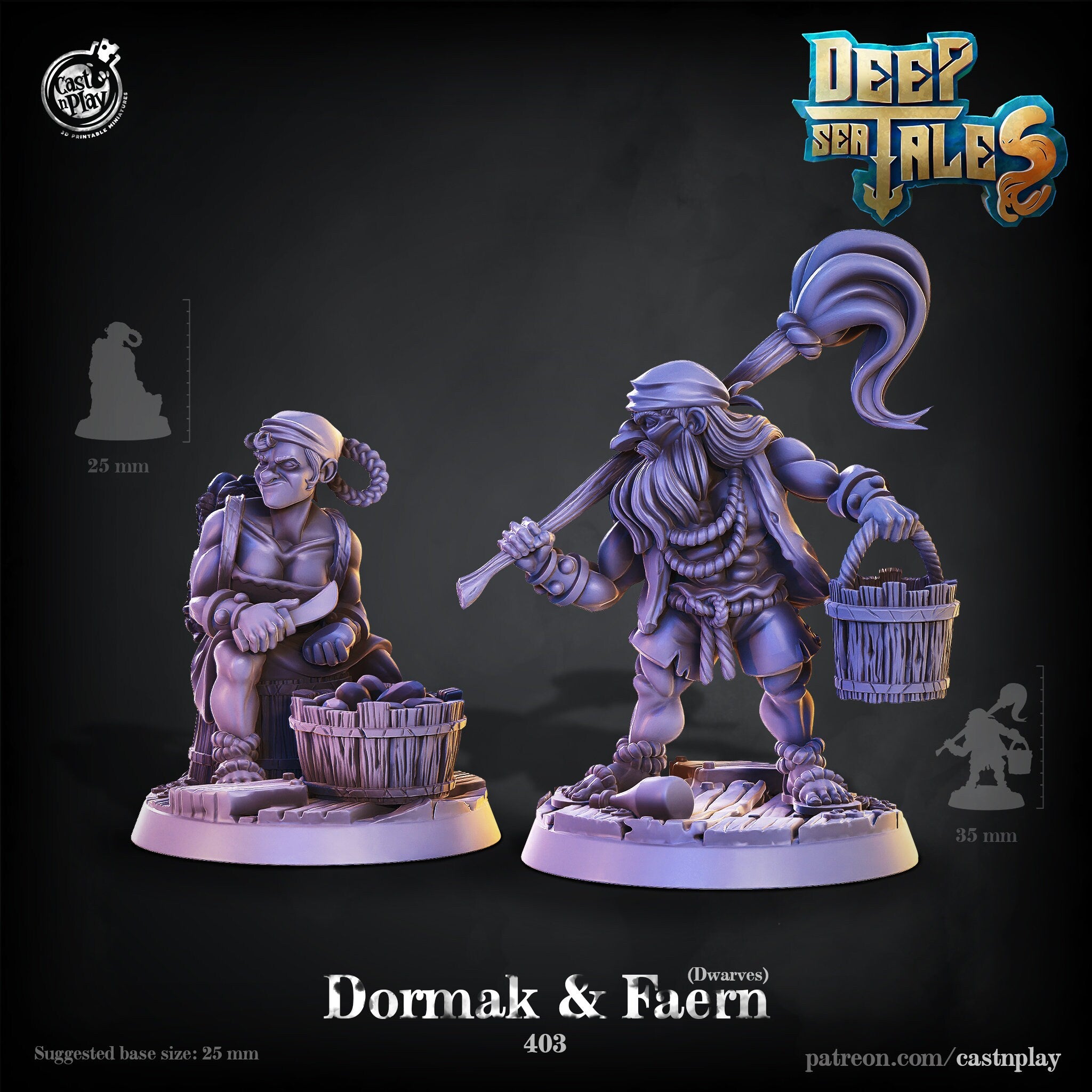 Dormak & Faern by Cast N Play (Deep Sea Tales)