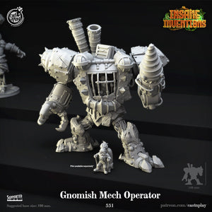 Gnomish Mech Operator  by Cast N Play (Insane Inventions)