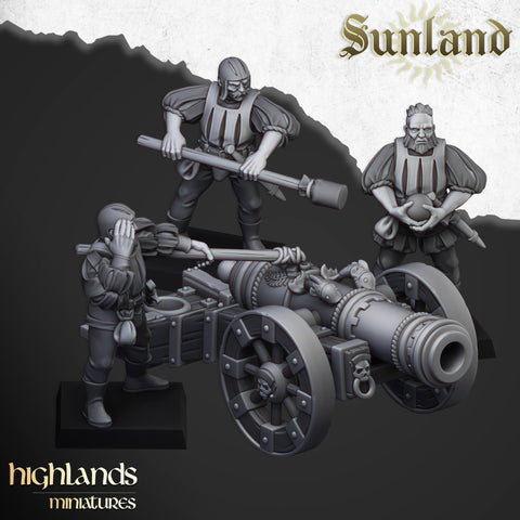 Sunland Great Cannon   by Highlands Miniatures