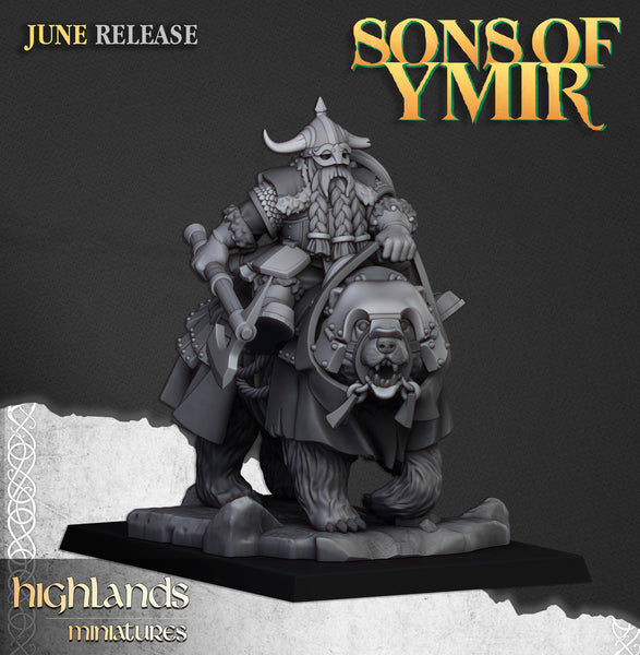 Sons of Ymir - Heavy Mounted Dwarves  Unit by Highlands Miniatures