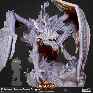 Kalothen, Poison Green Dragon Cast N Play (Rise of the Dragons)