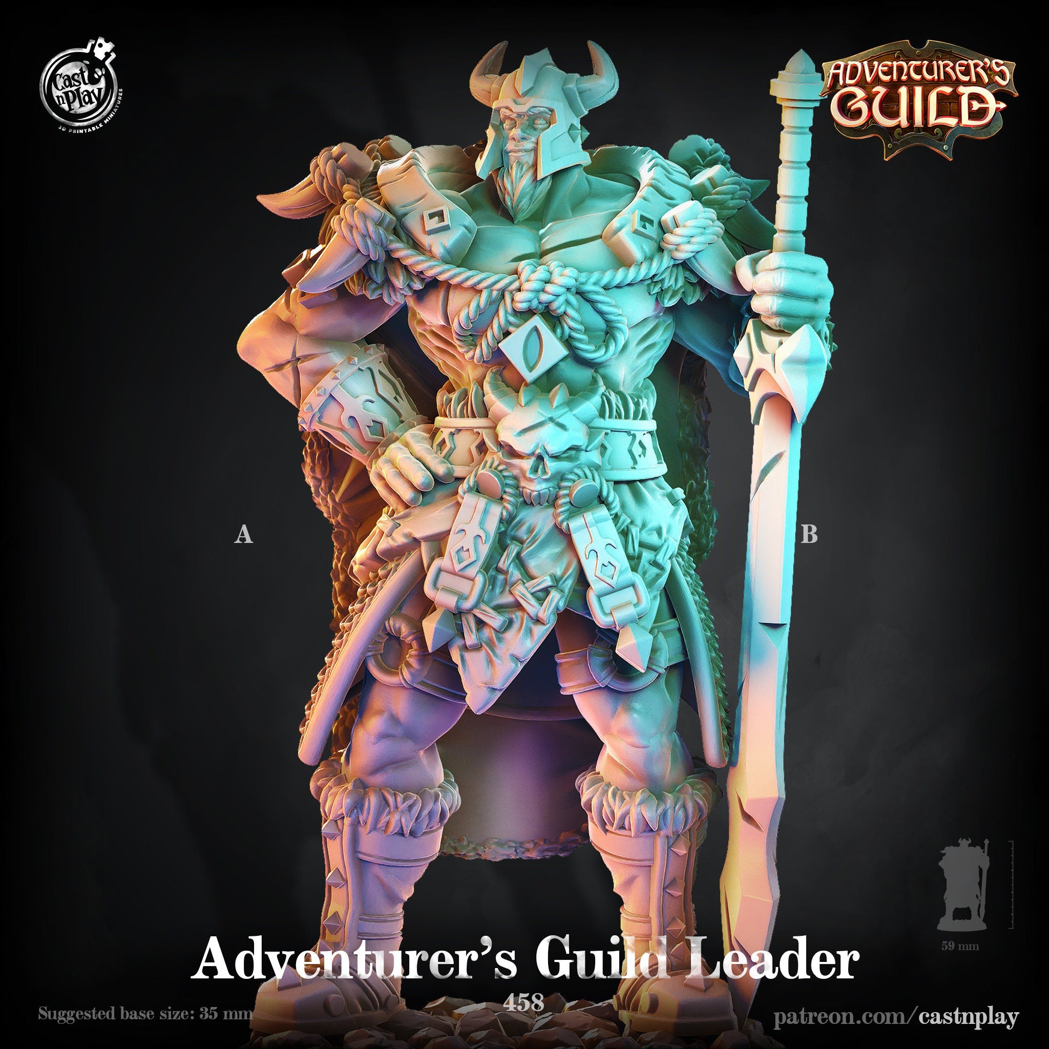 Adventurer's Guild Leader by Cast N Play (Adventurer's Guild)