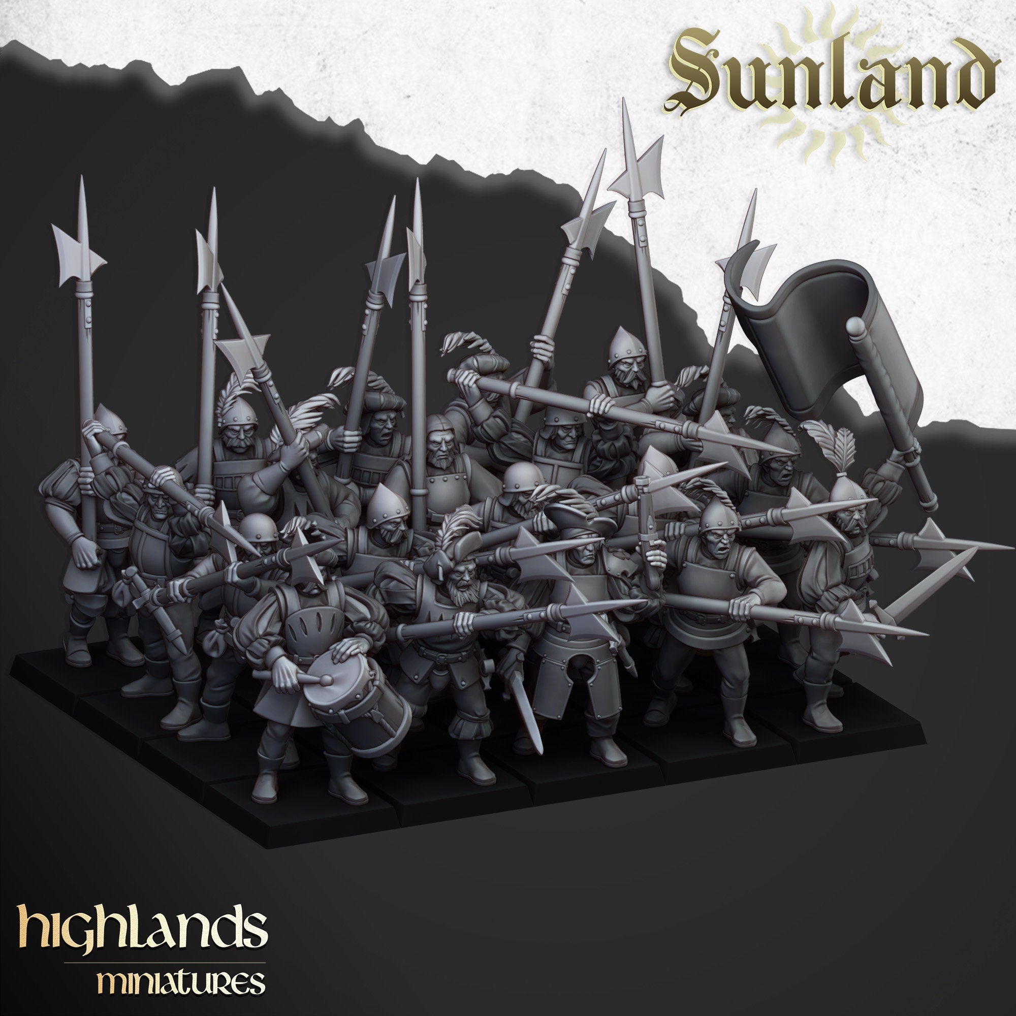 Sunland Troops Unit By Highlands Miniatures